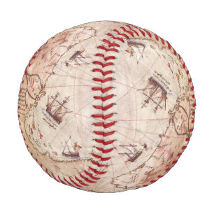 Piri Reis Old World Map Baseball