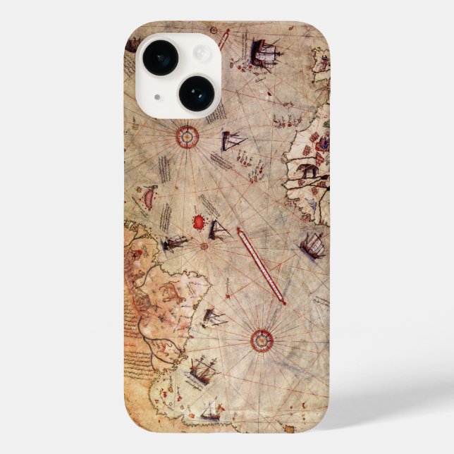 Piri Reis World Map Case-Mate iPhone Case (Back)