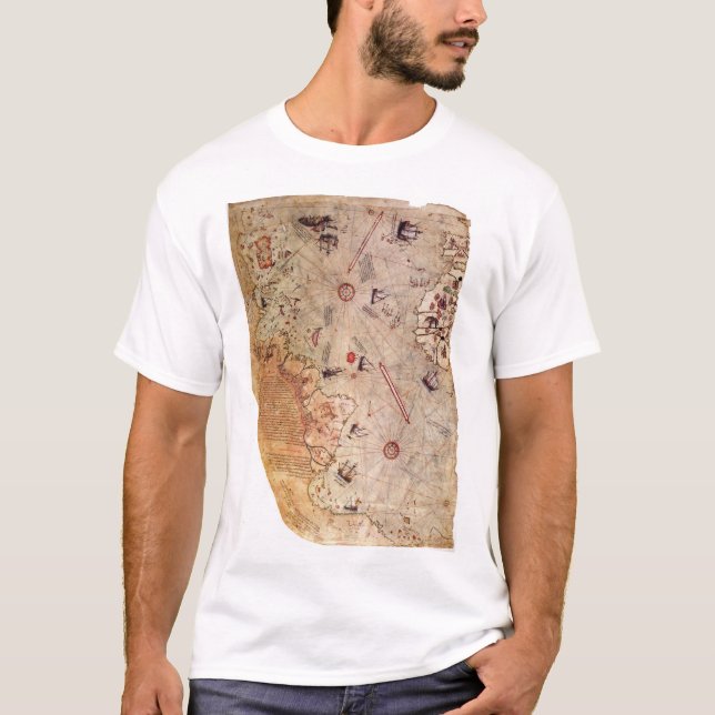 Piri Reis World Map T-Shirt (Front)