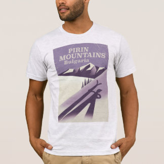 Pirin Mountains Bulgaria ski poster T-Shirt