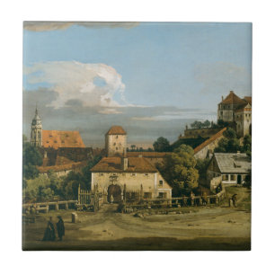 Pirna- The Obertor from the South Bernar Bellotto Tile