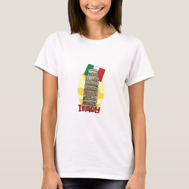 Pisa i love Italy T-Shirt (Front)