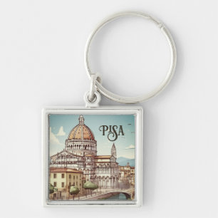  Pisa Italy europe travel Key Ring