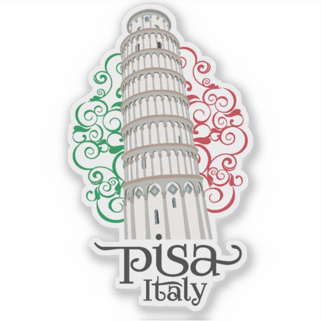 Pisa Italy Iconic Italian Landmark  (Front)