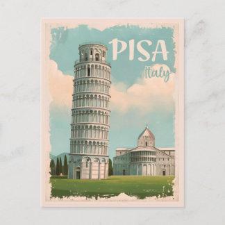 Pisa Italy - Leaning Tower, Piazza dei Miracoli Postcard