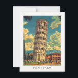 Pisa Italy Leaning Tower Travel Postcard<br><div class="desc">Pisa Italy Leaning Tower Travel Postcard</div>