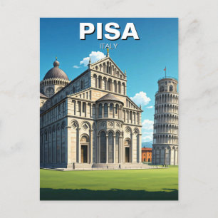 Pisa Italy Travel Piazza dei Miracoli Postcard