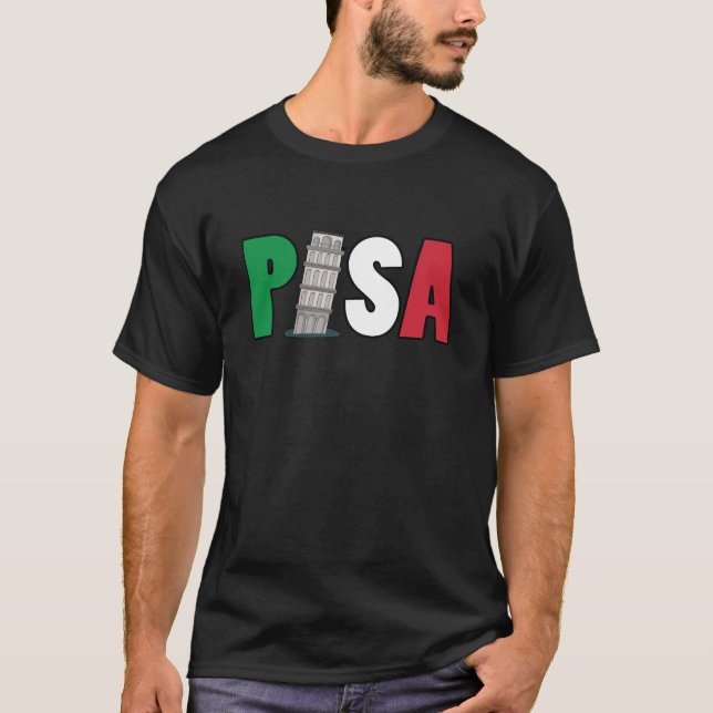 Pisa leaning tower in Italy T-Shirt (Front)