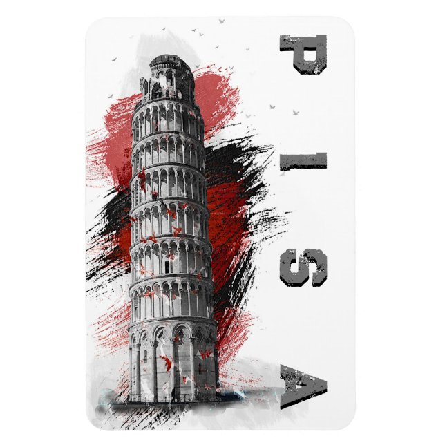 Pisa Leaning Tower Souvenir  Magnet (Vertical)
