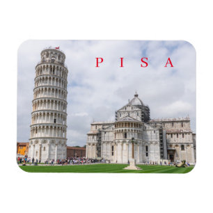 Pisa Piazza dei Miracoli view fridge magnet