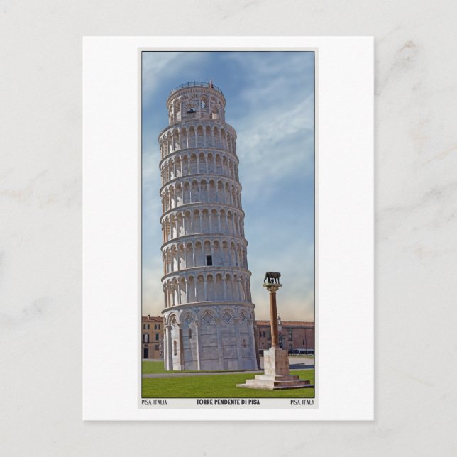 Pisa - The Leaning Tower Postcard (Front)