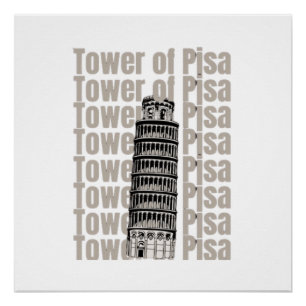 Pisa Tower Poster
