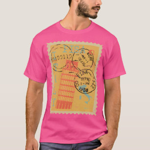 Pisa Tuscany Italy Postage Stamp Distressed T-Shirt