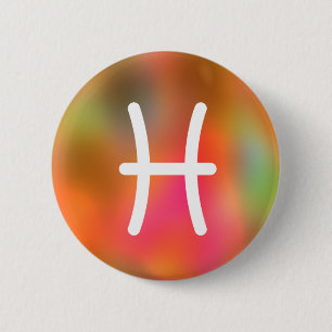 Pisces 6 Cm Round Badge