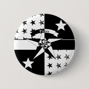 Pisces 6 Cm Round Badge