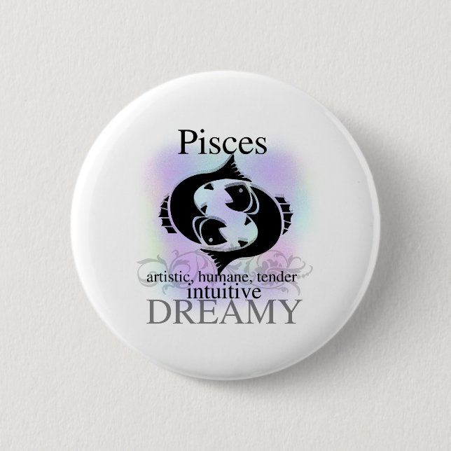 Pisces About You 6 Cm Round Badge (Front)