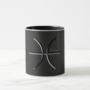 PISCES, Abstract Design of the Zodiac Sign,  T-Shi Mug