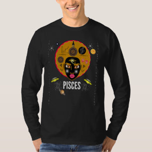 Pisces - African American Women Zodiac Signs T-Shirt