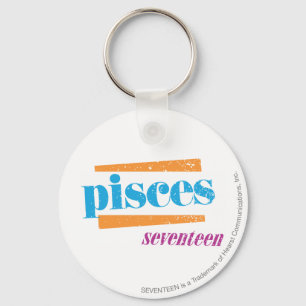 Pisces Aqua Key Ring