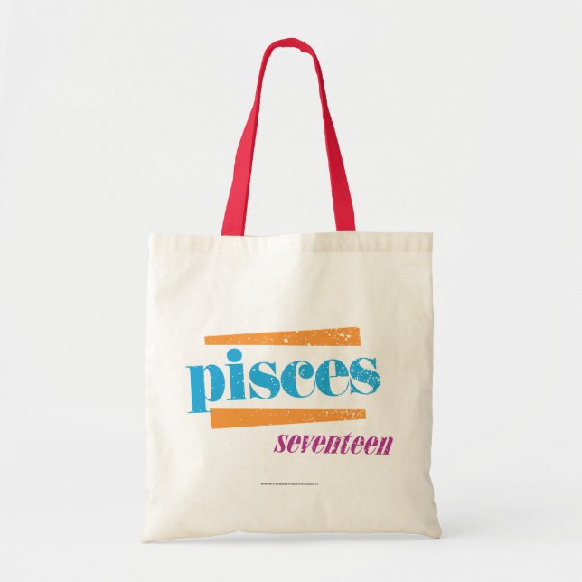 Pisces Aqua Tote Bag (Front)