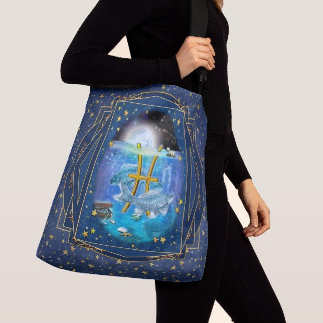 Pisces Art Collage ♓ Tote Bag  (Close Up)