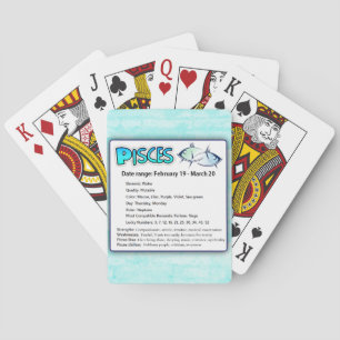 Pisces Astrological Horoscope Zodiac Cards