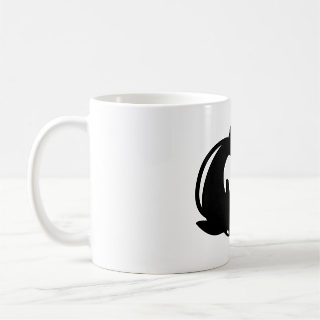 Pisces Astrological Symbol Sign Coffee Mug (Left)