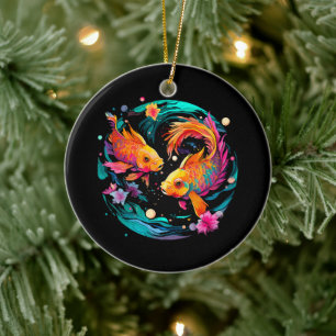 Pisces Astrology Sign Ceramic Tree Decoration