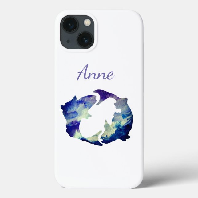 Pisces Astrology Sign Personalised Case-Mate iPhone Case (Back)