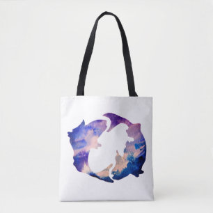 Pisces Astrology  Sign Tote Bag