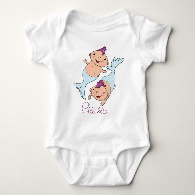 Pisces Babies Baby Bodysuit (Front)