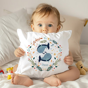 Pisces Baby Adorable Nursery Throw Pillow