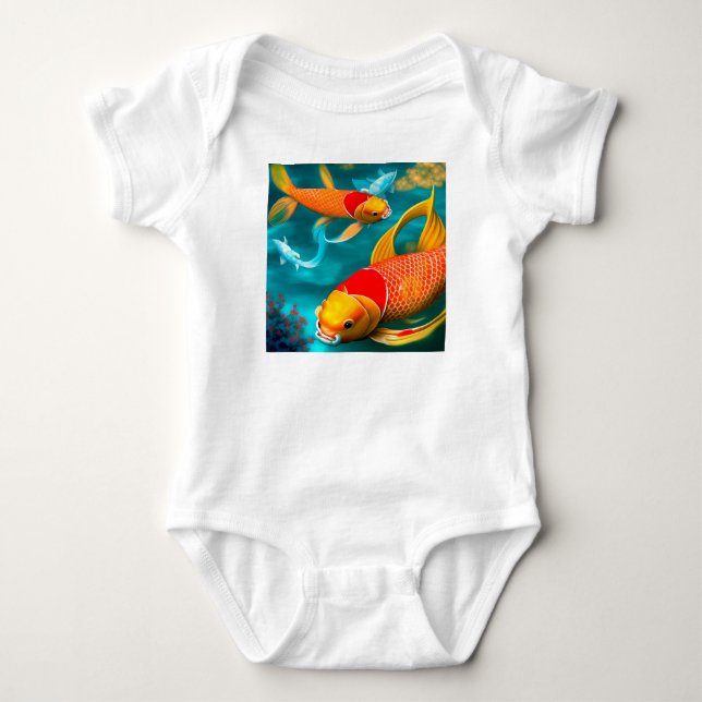 Pisces  baby bodysuit (Front)