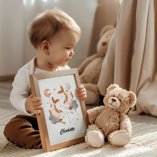 Pisces Baby - For Your Little Fish Zodiac Nursery Poster