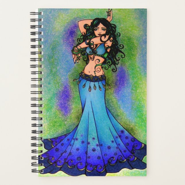 Pisces belly Dancer Astrology Sign Belly Dancing Planner (Front)
