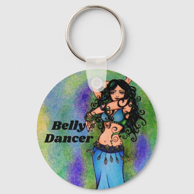 Pisces Belly Dancer Key Chain (Front)