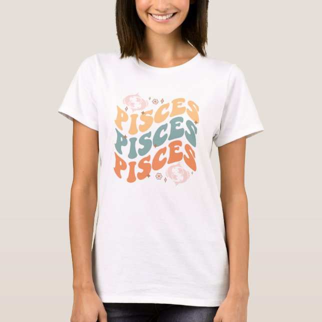 Pisces Birth Sign  T-Shirt (Front)