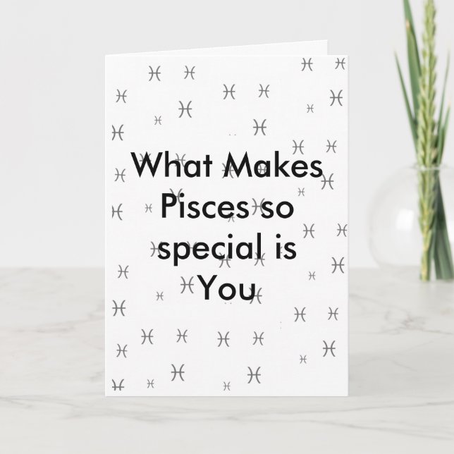 Pisces Birthday card (Front)