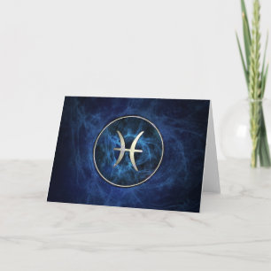 Pisces Birthday Card