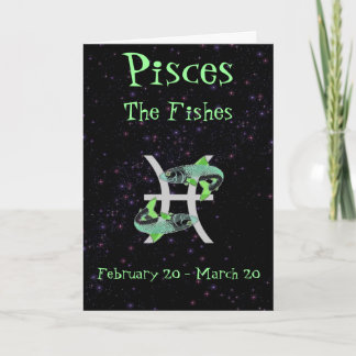 Pisces Birthday Card
