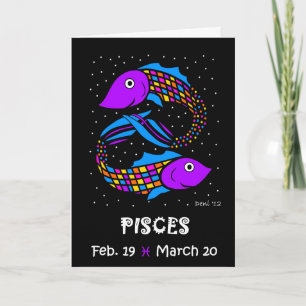 PISCES BIRTHDAY CARD