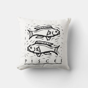Pisces Birthday Year Astrological Zodiac Sign Cushion