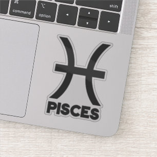 Pisces Bold Zodiac Sign Horoscope Custom Text