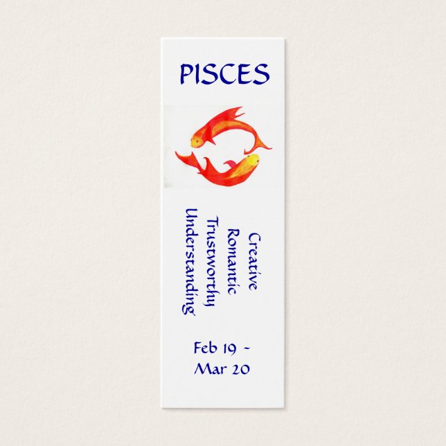 Pisces Bookmark (Front)