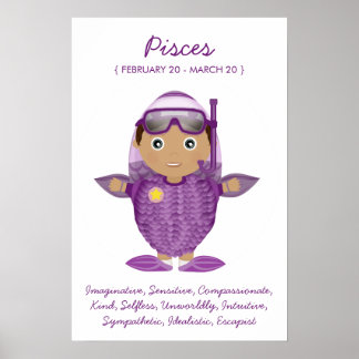 Pisces - Boy Horoscope Poster