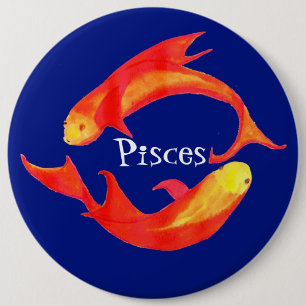 'Pisces' Button or Badge