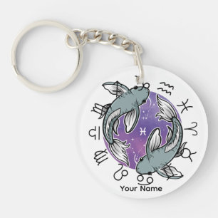 Pisces & Cancer Acrylic Keychain