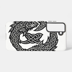 Pisces Celtic Twin‑Current Sigil   BurnsInHell Ink Samsung Galaxy Case