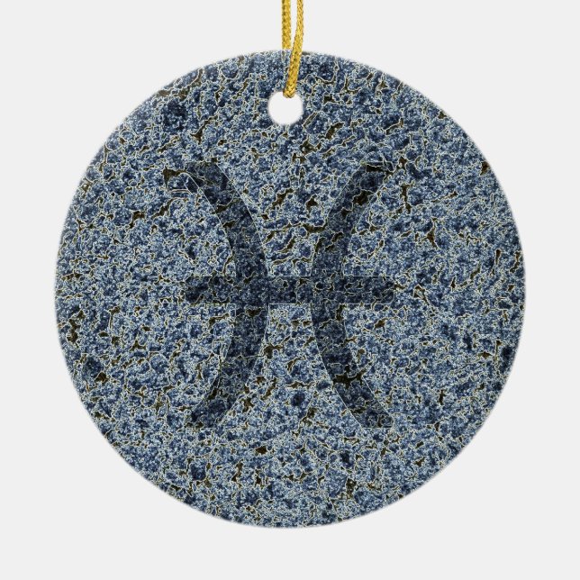 pisces ceramic tree decoration (Front)