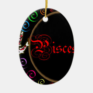 Pisces Ceramic Tree Decoration